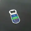 Abridor de garrafa adesivo de geladeira em liga de zinco direto da fábrica adesivo de geladeira de metal multifuncional souvenir turístico abridor de garrafa