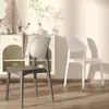 Silla de comedor de plástico engrosado estilo nórdico, cómoda para sentarse a largo plazo, con respaldo, adecuada para uso doméstico y comercial, silla de diseño sencillo y para el tiempo libre