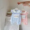 Mameluco de Verano para Bebé Romper Elegante para Niña Traje Corto para Gatear Ropa de Una Pieza de Algodón Puro para Recién Nacido para Salir
