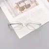 Óculos Cat-Eye Novos de 2026 com um Estilo Tecnológico Futurista Único, Armação Fina de Metal Estilosa, Óculos da Moda Sem Grau