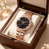 Reloj de Mujer Hecho a Medida para Comercio Exterior Transfronterizo Gelangdi, Estilo Femenino, Moderno y Versátil, Reloj de Cuarzo de Alta Gama, Listo para Enviar, Oem
