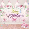 Amazon Fondo de Cumpleaños Temático de Esponja Amarilla de Dibujos Animados Banner Feliz Cumpleaños para Niña Suministros de Decoración de Cumpleaños