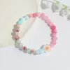 Nueva Moda Estilo Mori Color Fresco Pulsera con Borla de Mariposa con Cuentas Pulsera de Cuentas Degradadas Combinable
