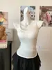 Camisola Dopamine Hot Girl con Almohadillas en el Pecho para Mujer, Top de Verano Ajustado a la Cintura Anti-Exposición para Usar en Capas o como Prenda Exterior con Hermoso Diseño en la Espalda