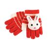 Venta de liquidación: Guantes de Punto de Media Dedos de Invierno para Niños de 2 a 5 Años, Guantes Cálidos de Dibujos Animados para Niños y Niñas, Adecuados para Escribir