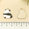 Acessórios de joias de desenho animado coreano faça você mesmo, pingente de liga de panda a óleo, chaveiro de moda nacional, pulseira, acessórios com pingente