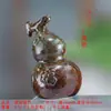 Yuerui Calabaza Pequeña Ornamentación Transformada por Horno Transfronteriza Colgante de Lujo Ligero Pie de Mano para Recibidor Decoración de Mesa de Té Accesorios en Miniatura