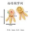 Colgantes de esmalte chapados en oro estilo chino con agujero pasante, alta retención de color, accesorios de cuentas para DIY para pulseras, collares y colgantes, al por mayor