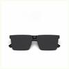 106 Estilo Douyin Mismo Plato Marco Cuadrado Gafas de Sol de Alta Gama para Hombres para Conducir con Sol de Alta Definición
