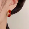 Brincos de Pérola em Forma de C com Gotejamento de Óleo, Luxo Leve, Simples e Versáteis para Mulheres, Brincos com Design Elegante e Único para Atacado