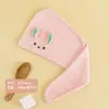 Pañuelo para la cabeza superabsorbente, grueso y de secado rápido para mujer, toalla para el cabello, gorro de ducha y champú, pañuelo para la cabeza perezoso