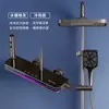 Juego de Ducha para el Hogar con Pantalla Digital Luz de Atmósfera a Presión para Baño Cabezal de Ducha de Botón de Piano Juego Completo