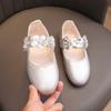 Zapatos de Niño de Estilo Coreano Nuevos de Primavera y Otoño 2023 Zapatos de Cuero de Suela Blanda para Niña de las Flores Zapatos de Princesa para Niños Grandes Zapatos de Bebé