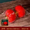 Farolillos Mini Rojos para Bodas, Colgantes Festivos para Balcones e Interiores, Colgantes de Farolillos Pequeños con Terciopelo para Bonsáis de Año Nuevo en Exteriores