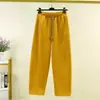 Pantalones Casuales de Algodón para Mujer de Pierna Ancha con Cordón Cómodos de Cintura Alta - Novedad Primavera 2026