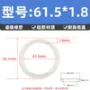 Anillo de Sellado Tórico de Silicona Anillo Tórico Resistente al Aceite con un Diámetro de Alambre de 1.8 mm* y un Diámetro Interior de 1.8-80 mm Anillo de Sellado de Goma Tipo O