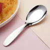 Modelo Novo de Colher e Garfo de 26 Anos para Uso Doméstico, Colher e Garfo de Aço Inoxidável Espessado Estilo Chinês Criativos com Cabo Curto para Comer e Alimentar Crianças