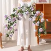 Trepadeiras de flores de rosa artificiais para portas decorativas, arranjos florais, locais populares para fotos, paredes de flores, paisagismo, guirlandas de rosas e mobiliário macio para áreas cênicas