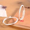 Joyería de Plata Pulsera de Plata para Bebé Plata Pura 999.9 Lujo Simple Push-Pull Pulsera para Niños