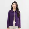 Abrigo Corto de Lana Doble Cara para Mujer, Nueva Tendencia Otoño e Invierno 2026, Elegante Abrigo de Lana para Mujeres Petites
