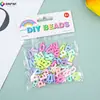Exportação Transfronteiriça Resina Rosa Pulseira DIY Acessórios de Contas Cartão de Unha de Papel Cabeça Pulseira Acessórios de Contas Contas
