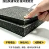 Placa de espuma reciclada de alta densidade preta, almofada industrial absorvente de choque, suporta corte e processamento de vários tamanhos e formas
