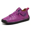 Zapatos de mujer de talla grande más vendidos en Amazon transfronterizos, zapatos casuales cosidos a mano, zapatos de trabajo para exteriores unisex de media caña para hombres