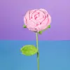 Ramo de Lana Tejido a Crochet Terminado Regalo Día de la Madre Día de San Valentín Ramo Tejido a Mano Rosas Artificiales para el Hogar
