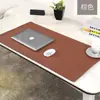 Alfombrilla de Escritorio de Cuero Personalizada OEM, Resistente al Aceite e Impermeable, Alfombrilla de Ratón Extra Grande, Doble Cara, Resistente a Manchas, Alfombrilla para Escritorio de Laptop