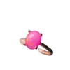 Anel de Opala Rosa Colorida Natural Pedra Principal 7*9mm Prata S925 Finamente Incrustado Venda Quente Transfronteiriça Venda Direta da Fábrica