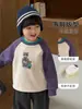 Sudadera de Invierno para Niños Ropa de Invierno para Bebé Forrada de Polar Espesa Estilo Invierno Cuello Redondo para Niños Ropa Cálida para Niños Top para Niños