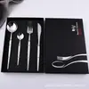 Acero Inoxidable 304 Vajilla Perla Oriental Delgada Portátil Traje Hogareño Estilo Occidental Cuchillo y Tenedor para Bistec Cuchara de Postre