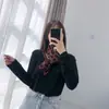 Otoño e invierno Nueva moda coreana bufanda de lana elástica tejida cálida versátil bufanda retro para estudiantes bufanda de invierno