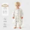 Bibi Bay Ropa Infantil Anyang Saco de Dormir Infantil Bebé Clase a Estilo Primavera y Otoño Gasa Piernas Divididas Algodón de Bambú Delantero Cuatro Trasero Cuatro