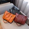 Novo Conjunto de Bolsas para Comércio Exterior Transfronteiriço, Bolsa de Ombro, Bolsa Transversal, Grande Capacidade, Bolsa Tote Retrô Europeia e Americana, Rígida e Tridimensional