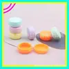 Botellas de muestra de macarrón de colores 10g recipiente para crema recipiente para bálsamo de labios recipiente para lápiz labial botella de muestra de crema Caja de brillo de labios de PP