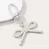 Llavero Colgante Macarrón Fresco Calado con Lazo Estilo Ins Colgante para Bolso Regalo para Mejor Amigo Decoración de Funda de Teléfono