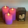 Columna Romana de Comercio Exterior Velas Electrónicas LED con Llama Parpadeante Simulada Adornos de Decoración Navideña Boda Restaurante Venta al por Mayor