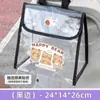 Bolsa impermeable frontal de dibujos animados para patinete eléctrico, bolsa de almacenamiento de gran capacidad, organizador transparente universal para llevar artículos al salir