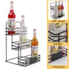 Estante para Jarabes Morin, Estante para Jarabes de Frutas, Estante para Botellas con Prensa de Azúcar, Estante de Almacenamiento para Azúcar y Salsas en Barra, Estante de Almacenamiento Comercial de Barra de Cuatro Compartimentos