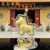 Llavero de Oro Puro 999 "Dinero en Camino", Colgante de Caballo Dorado, Encanto para Bolsa y Teléfono del Año del Caballo 2026, Artículo Popular