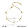 Amazon Moda Pulsera Tobillera Collar Simple de Alto Sentido para Mujer Acero de Titanio Oro 18K Chicas Dopamina Ins Celebridad de Internet