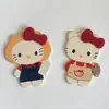 Nuevos Accesorios de Gato Kt de Acrílico de Doble Capa Color Café para Otoño e Invierno Adorno de Parche Decorativo para Horquilla, Adorno de Cabeza, Funda de Teléfono Móvil Venta al por Mayor