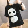 Camiseta Larga Holgada de Manga Corta Estilo Harajuku, Popular en Internet, Nueva de Verano 2022, Estilo Coreano, Oso Panda, para Estudiantes, Moda para Mujer