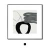Pintura Decorativa de Cabecera de Hotel Guimo Color Block Nórdico Blanco y Negro Arte Abstracto Habitación Modelo Casa de Huéspedes Pintura Colgante de Múltiples Enlaces
