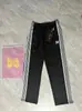 Calça borboleta de agulha, corte solto estilo japonês, calça reta bordada com borboleta, calça esportiva, calça pantalona fluida, calça longa moderna