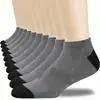 Meias de barco masculinas com combinação de cores de fabricantes, meias esportivas desodorantes de primavera e verão, meias de algodão finas e respiráveis de algodão poliéster, atacado