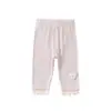 Leggings de Verano Finos con Forma de Corazón Tridimensional para Bebés y Niños Pequeños con Puños Fruncidos, Pantalones Largos Elásticos, Pantalones Casuales de Punto para Bebé