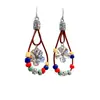 Pendientes Bohemianos de Piedra Natural con Borla en Forma de Gota de Agua Estilo Étnico Retro Personalizados Pendientes de Lujo Ligero de Gama Alta para Mujer Venta al por Mayor