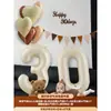 Decoración para Celebración de 100 Días de Bebé Niña Accesorios para Fotos Montaje de Escena Globos de Número 30 para Bebé